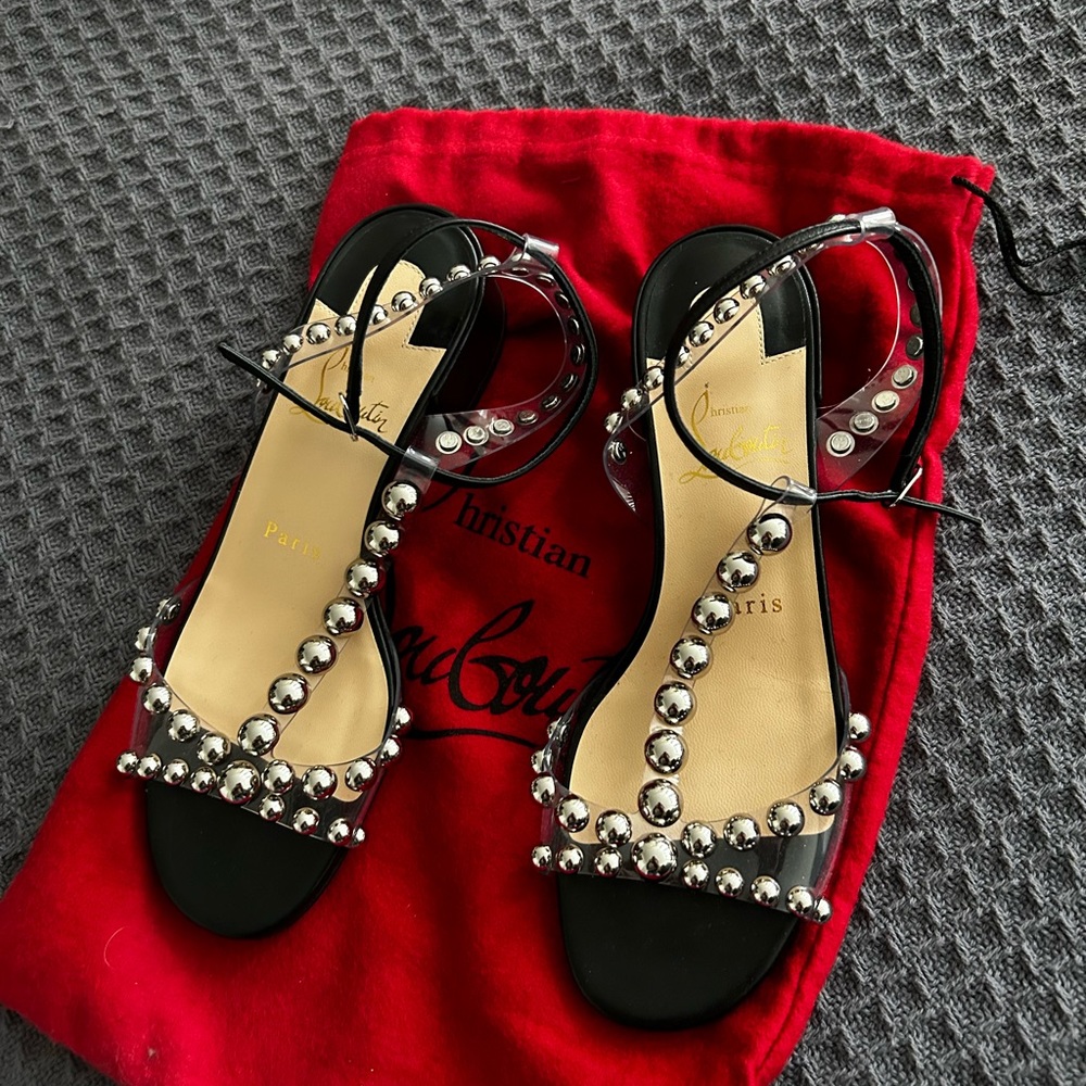 Black Christian louboutin faridaravie 25mm size 36